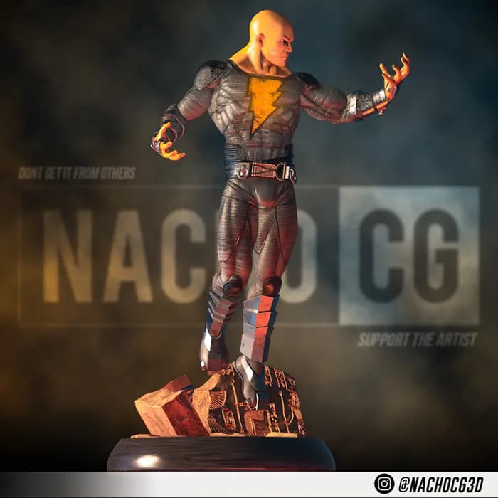 STL - Estatua Black Adam Fan Art