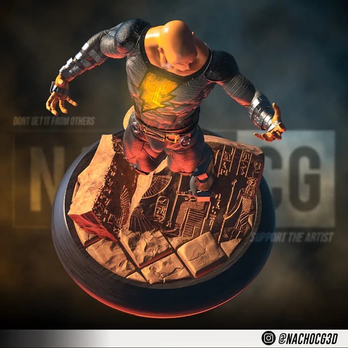 STL - Estatua Black Adam Fan Art