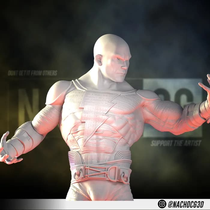 STL - Estatua Black Adam Fan Art