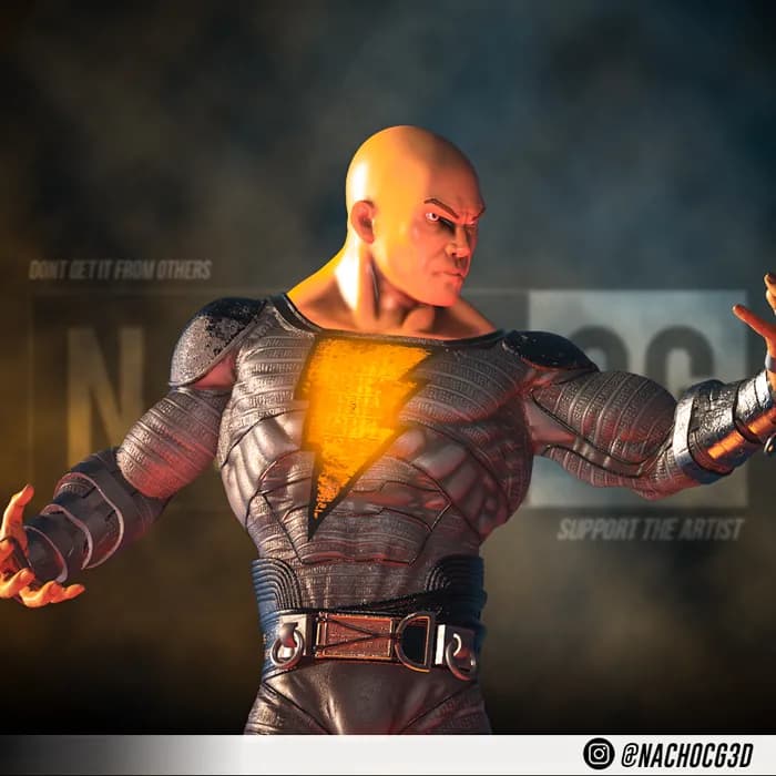 STL - Estatua Black Adam Fan Art