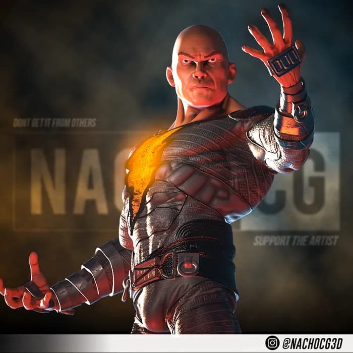 STL - Estatua Black Adam Fan Art