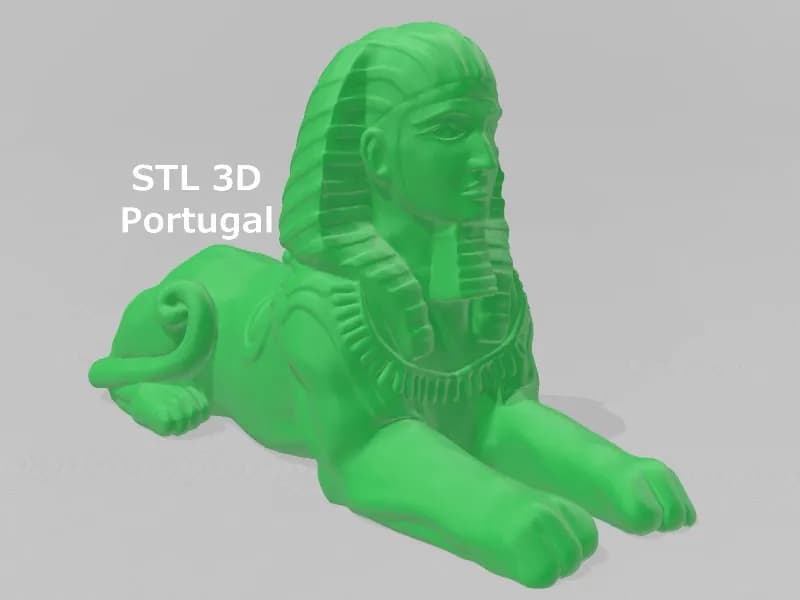 STL - Estatua de Esfinge Egipcia