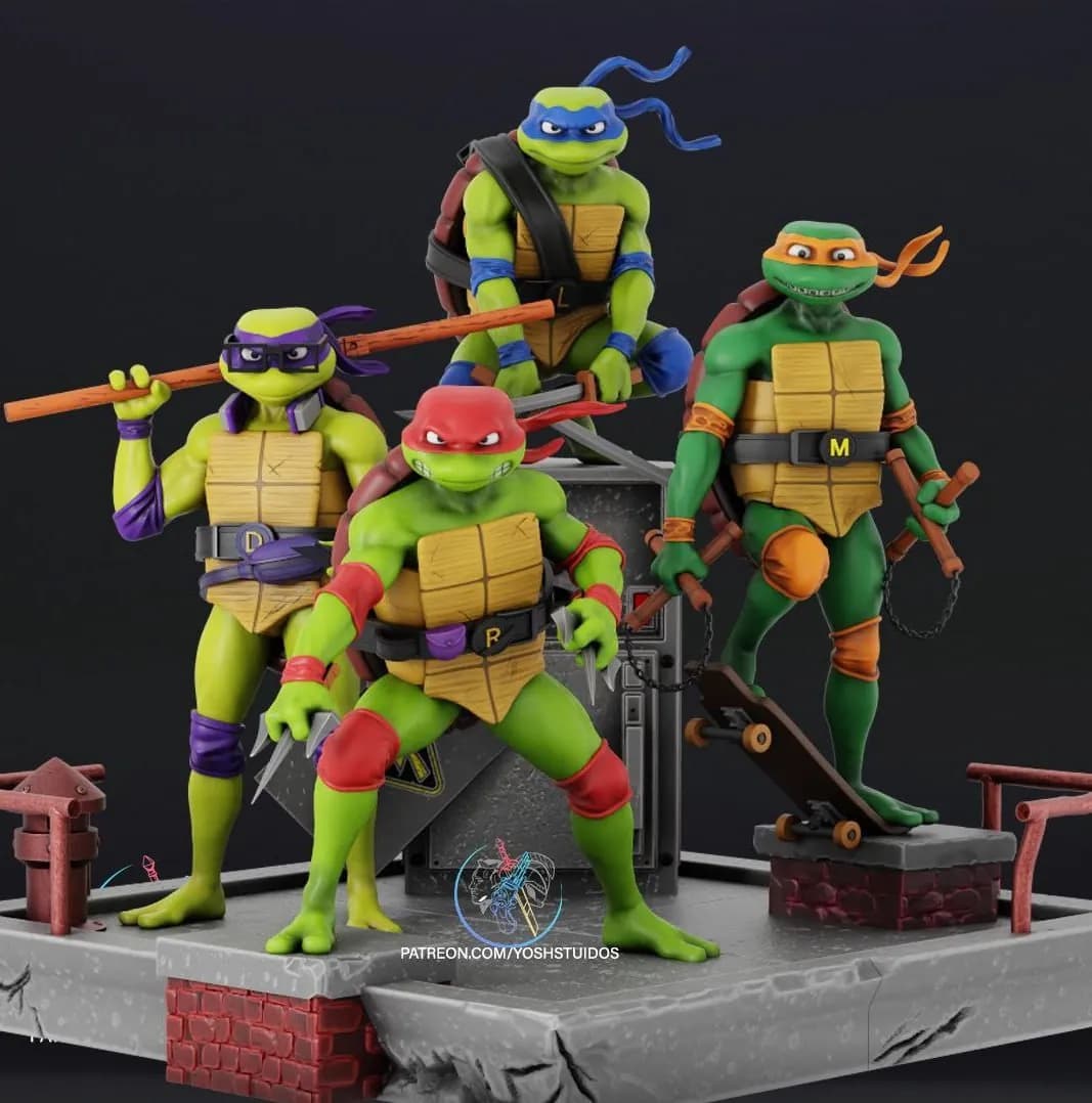 STL - Estátua de las Tortugas Ninja