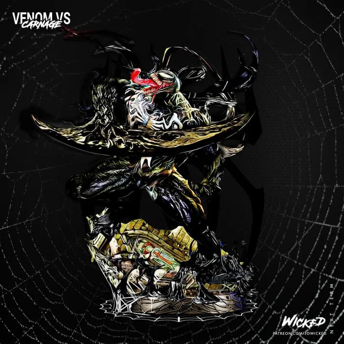 STL - Estatua de Venom vs Carnage