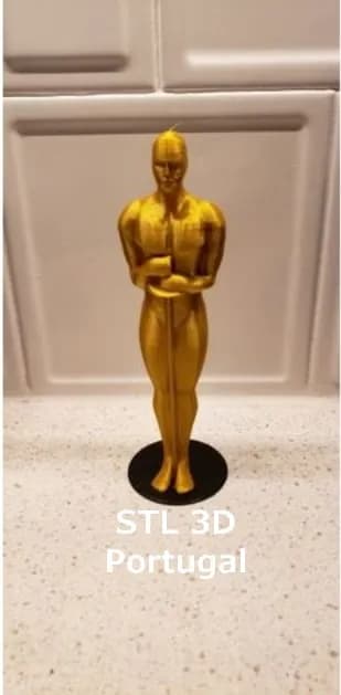 STL - Estatua del Oscar render 5