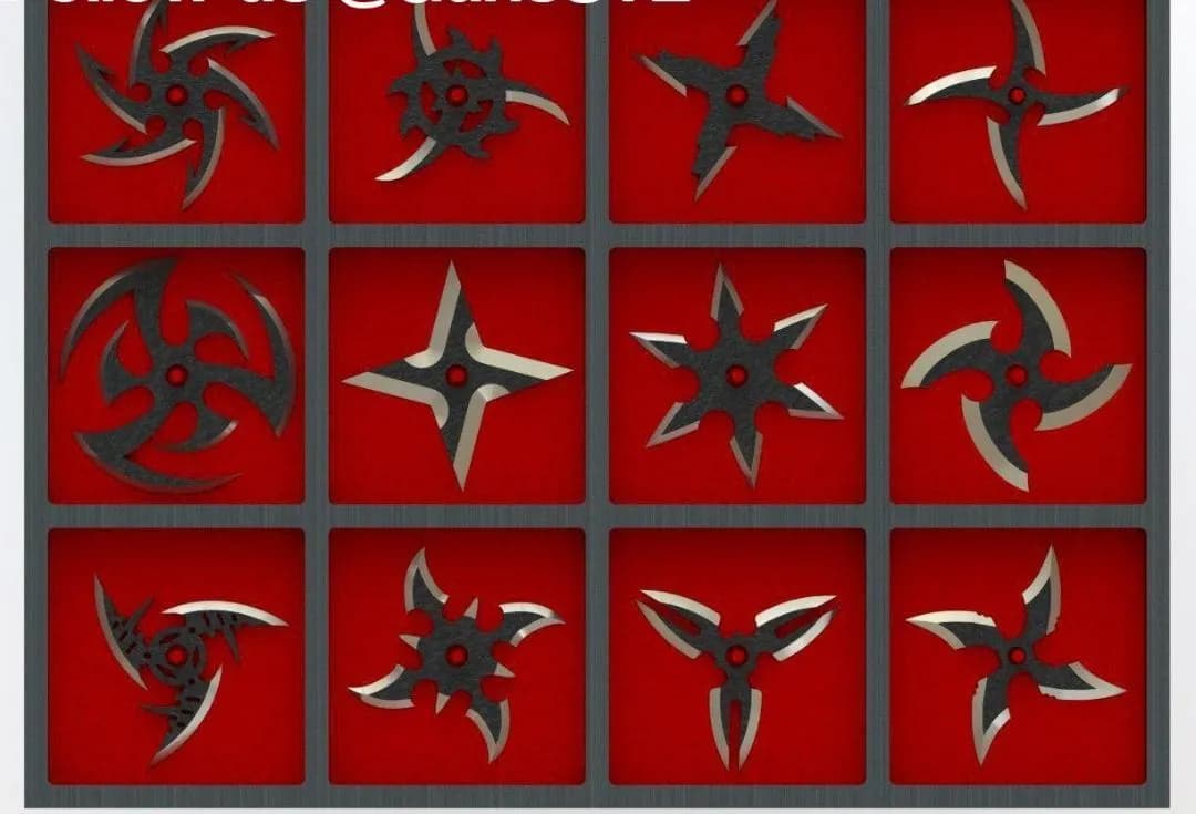STL - Estrellas Ninja de Colección