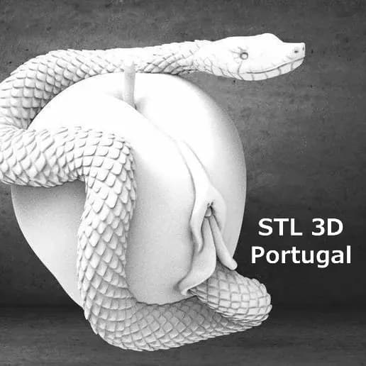 STL - Eve Apple Snake Hi Res Portugal render 2