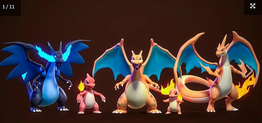 STL - Evoluciones de Charmander