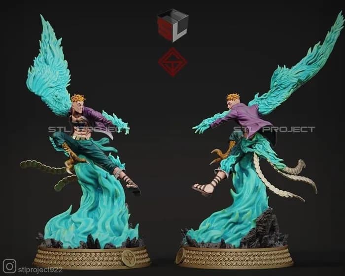 STL - exclusive marco diorama one piece render 3
