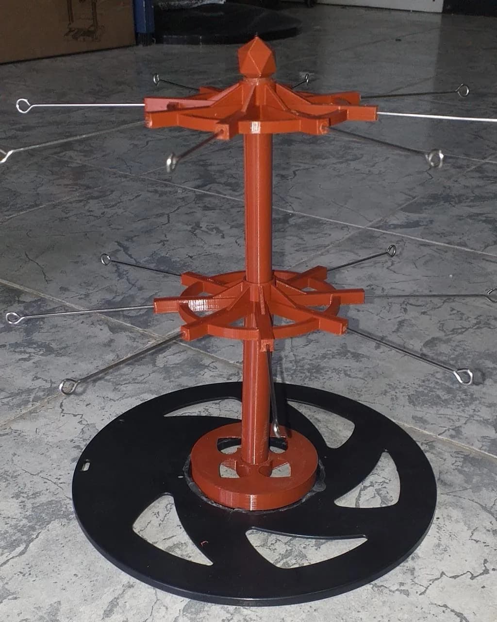 STL - Exhibidor giratorio para llaveros render 2