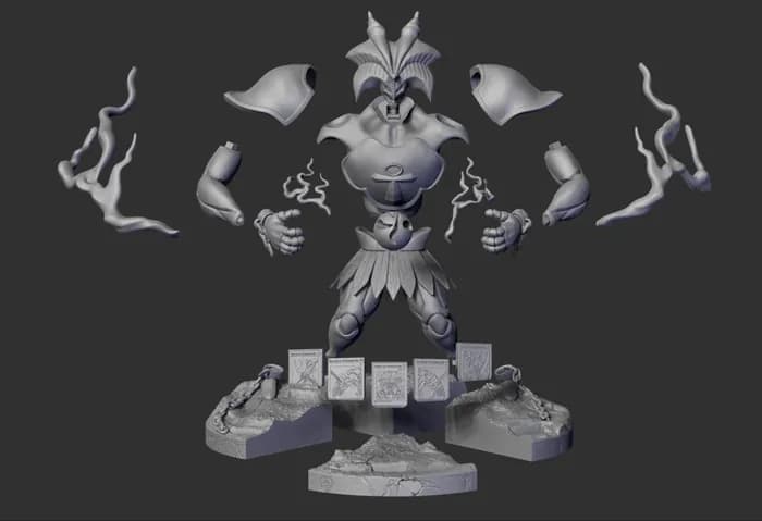 STL - exodia yu gi oh 1 render 4