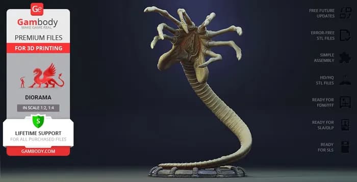 STL - facehugger alien (gambody)