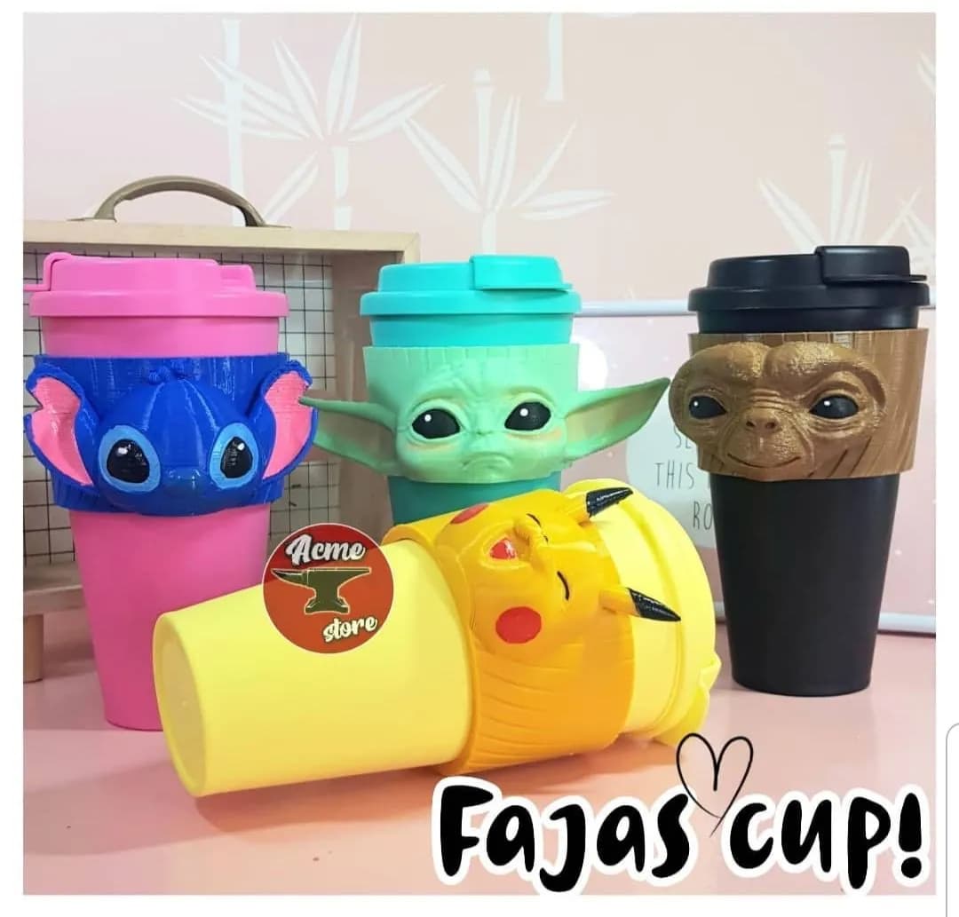 STL - Fajas para vasos con personajes