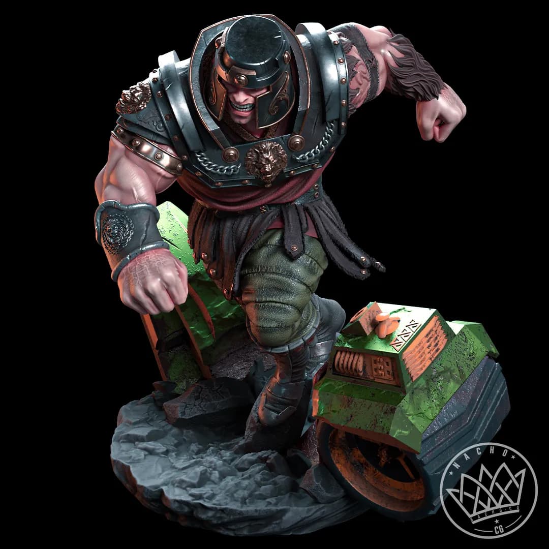 STL - Fan Art Ram Man MOTU render 4