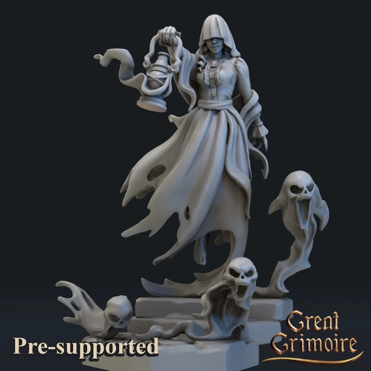 STL - Fantasma Victoriano Malevolo render 2