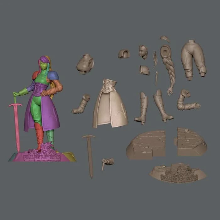 STL - Fantasy Tactics Agrias Oaks render 2