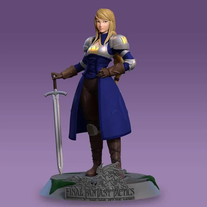 STL - Fantasy Tactics Agrias Oaks render 3