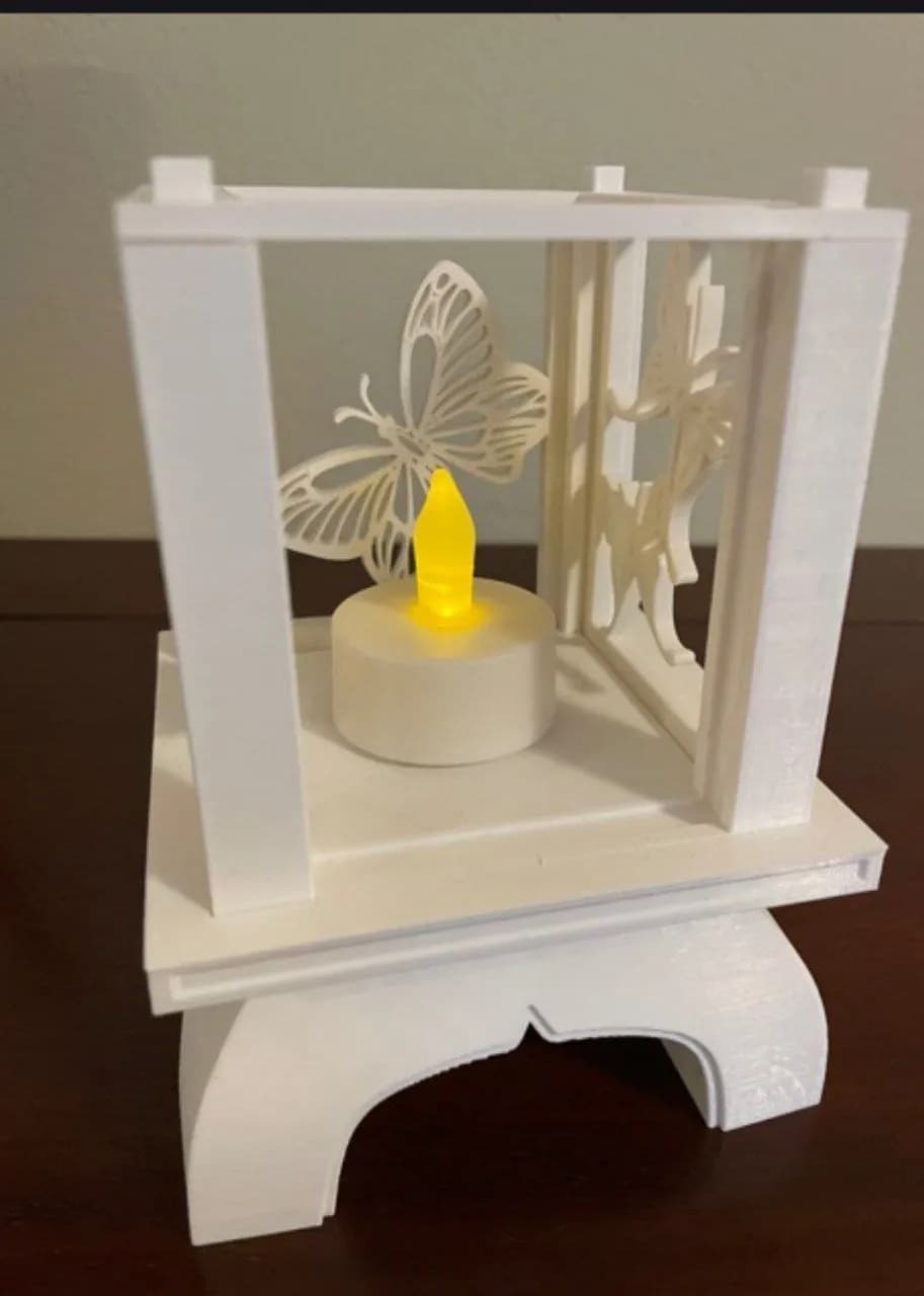 STL - Farolillo de mariposa decorativo