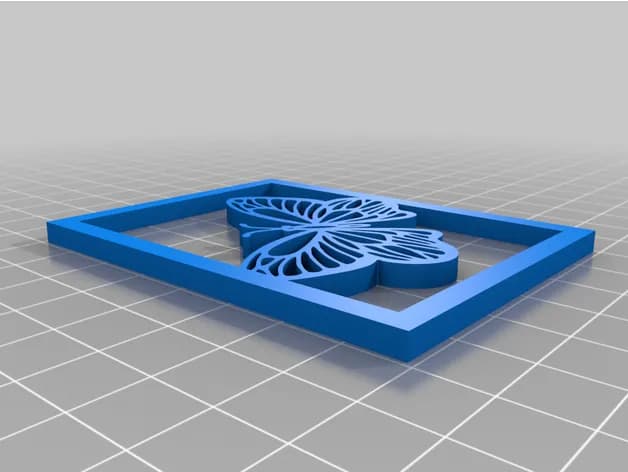 STL - Farolillo de mariposa decorativo render 5