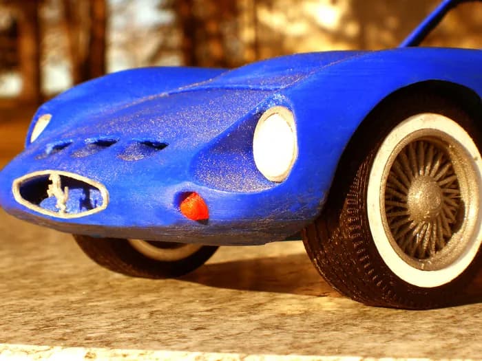 STL - Ferrari 250 GTO Modelo Azul render 3