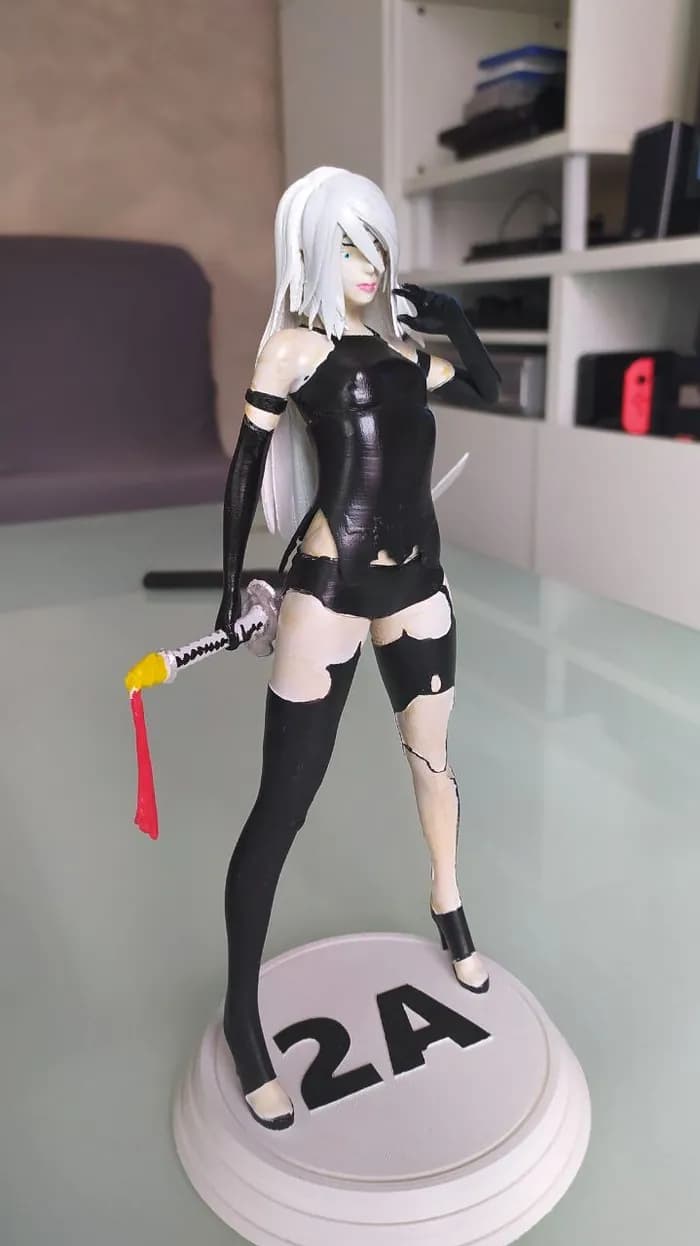 STL - Figura 2B de Nier: Automata render 2