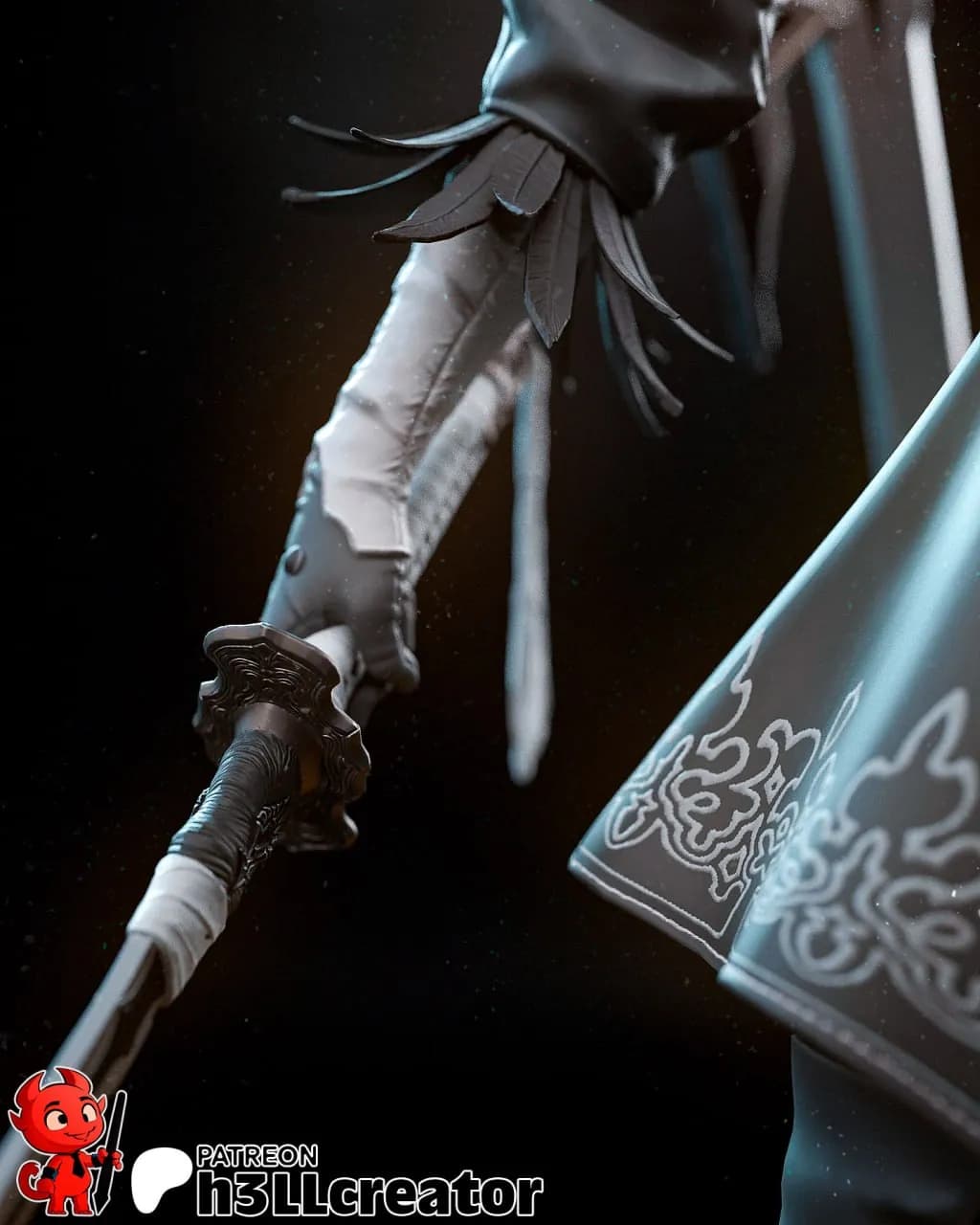 STL - Figura 2B estilo anime render 5