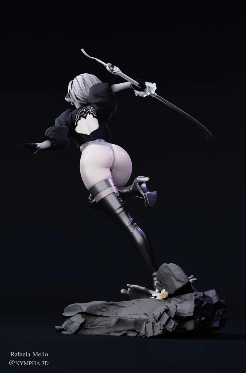 STL - Figura 2B Nier Automata 2 render 2