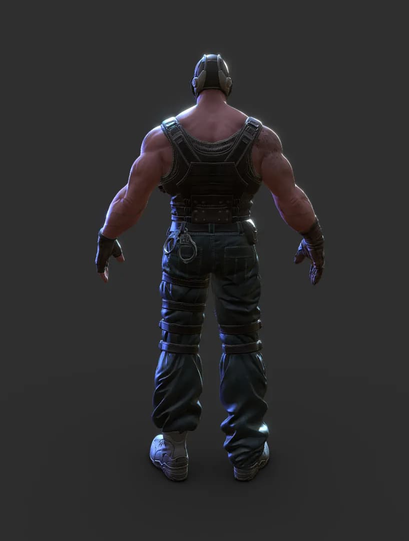 STL - Figura 3D Bane render 4