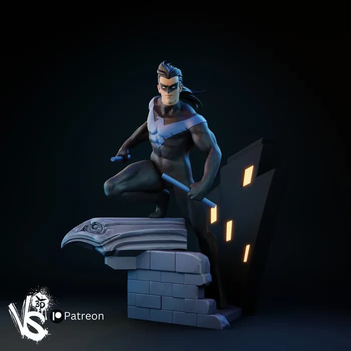 STL - Figura 3D de Nightwing