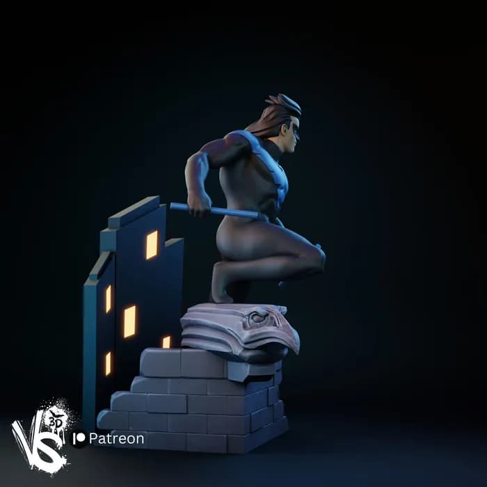 STL - Figura 3D de Nightwing render 5
