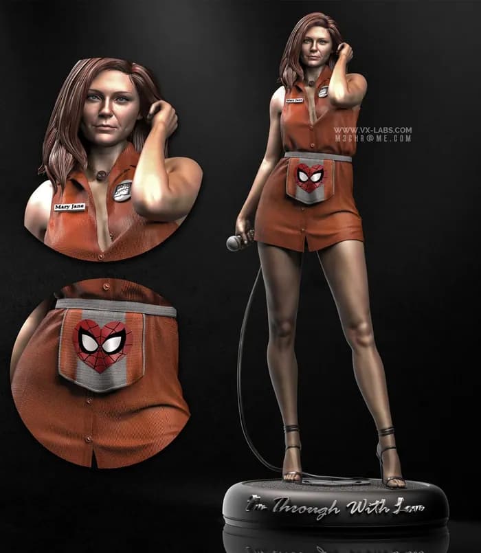 STL - Figura 3D Mary Jane Watson
