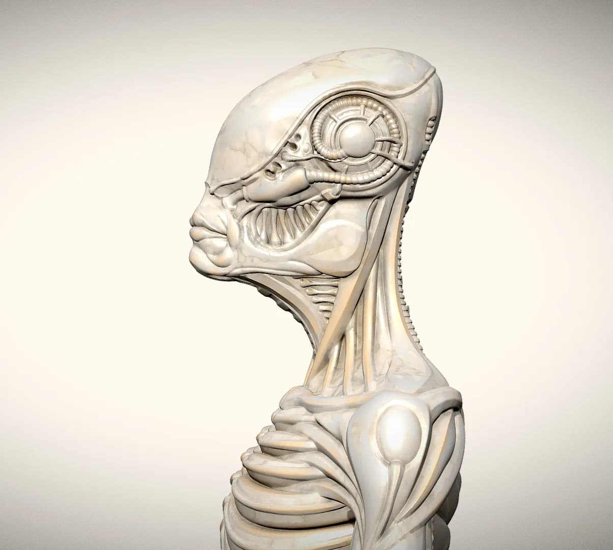 STL - figura alien meditando