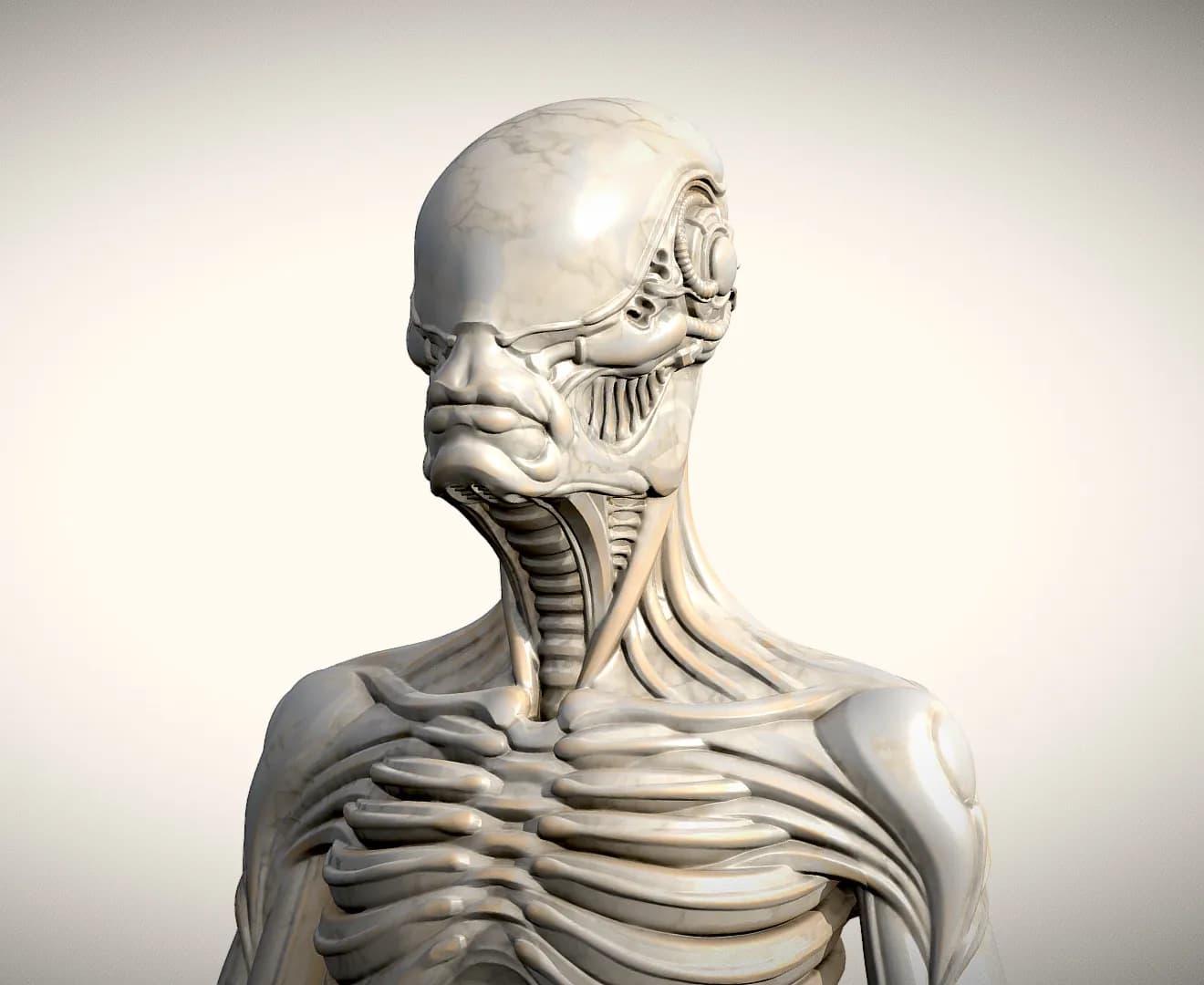 STL - figura alien meditando