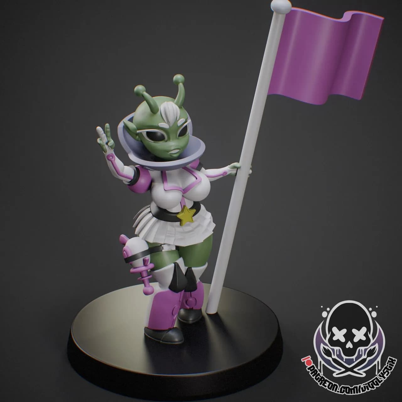 STL - Figura Alienígena Exploradora
