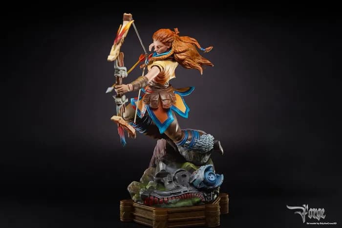 STL - Figura Aloy Horizon Zero Dawn render 4
