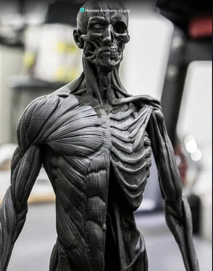 STL - Figura Anatomía Humana Detallada