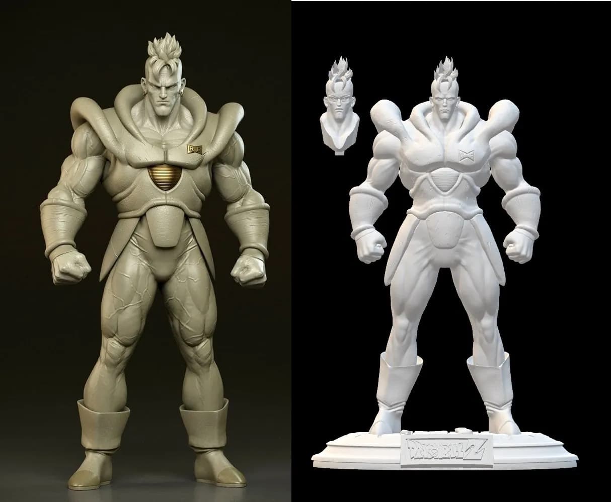 STL - Figura Android 16 Dragon Ball Z