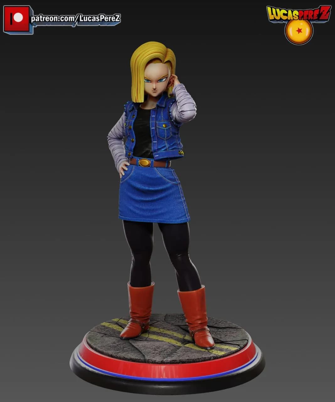 STL - Figura Android 18