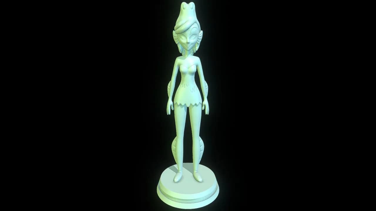 STL - Figura Anfibia Monstruo de Playa
