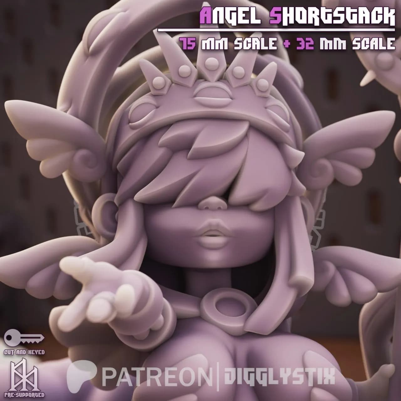 STL - Figura angel shortstack