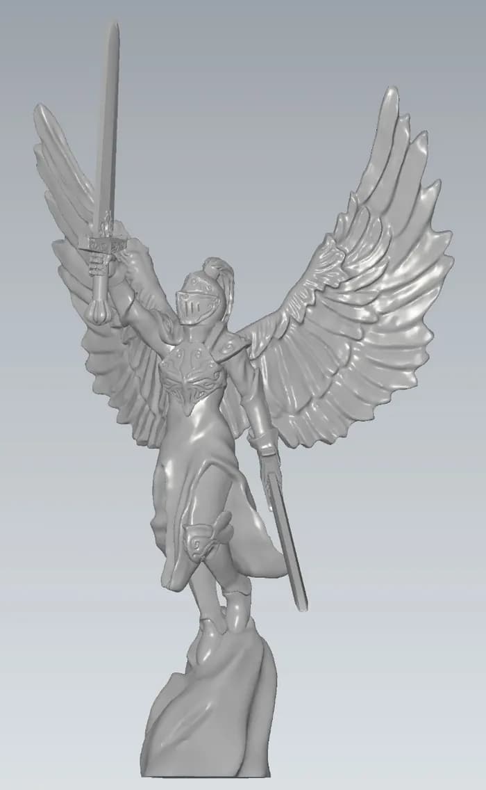 STL - Warrior archangel figure