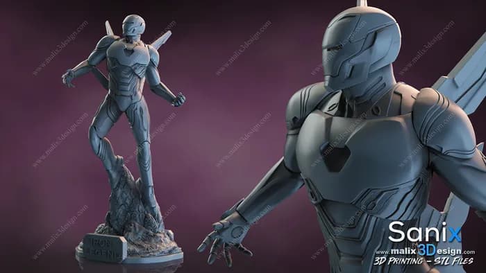 STL - Figura Armadura Iron Legend render 5