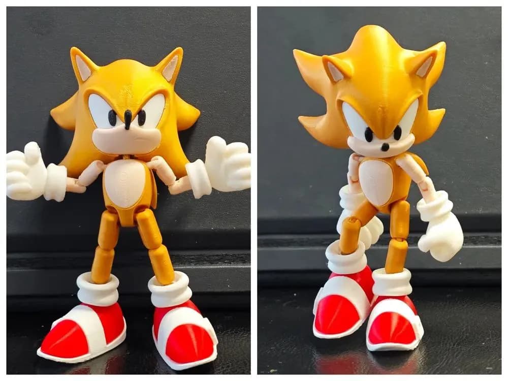 STL - Figura articulada Super Sonic