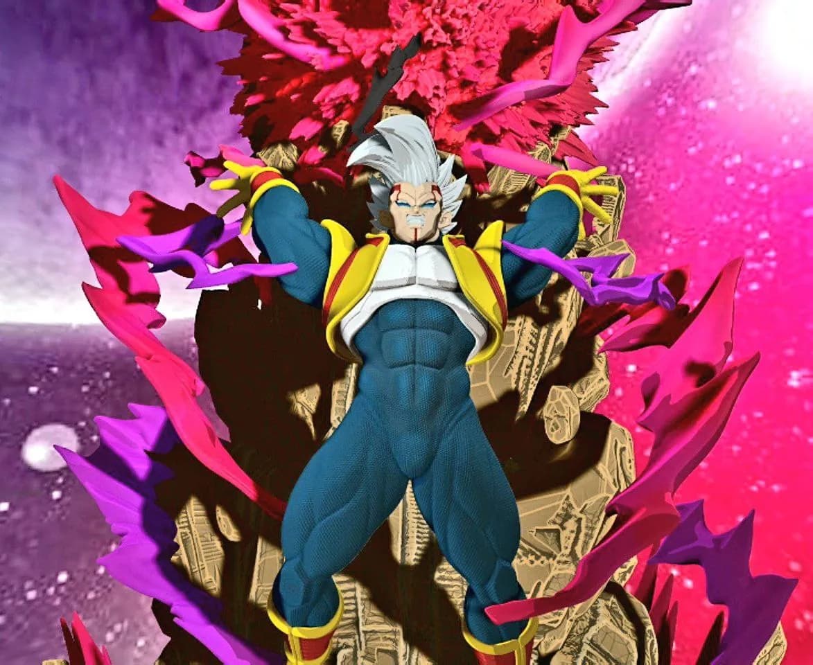 STL - Figura Baby Vegeta Dragon Ball GT render 2