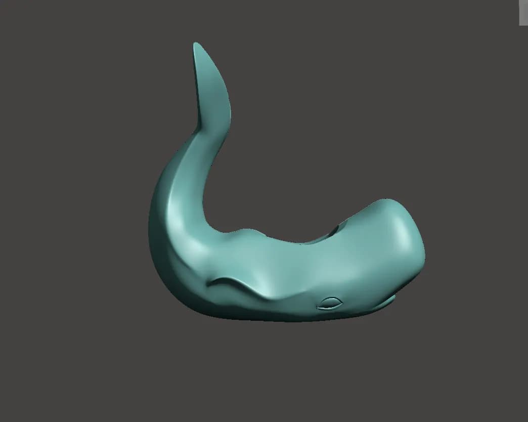 STL - Figura ballena stylized