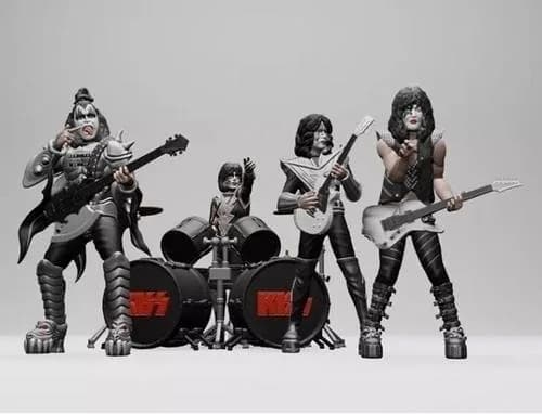STL - figura banda de rock kiss