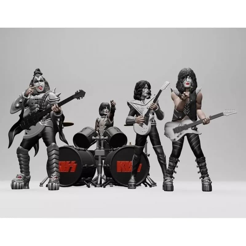 STL - figura banda de rock kiss render 5