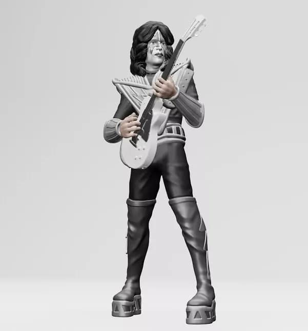 STL - figura banda de rock kiss