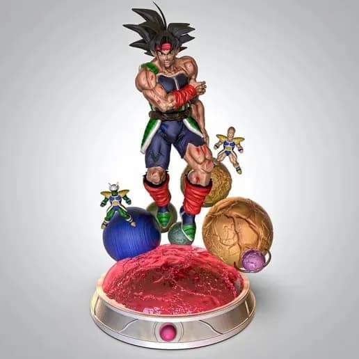 STL - Figura Bardock en el planeta