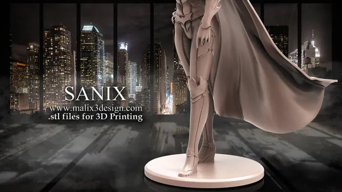 STL - Figura Batgirl Estilo Samurai